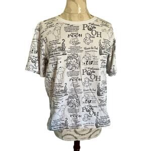 Uniqlo Winnie The Pooh Literature Short Sleeve T-Shirt Large